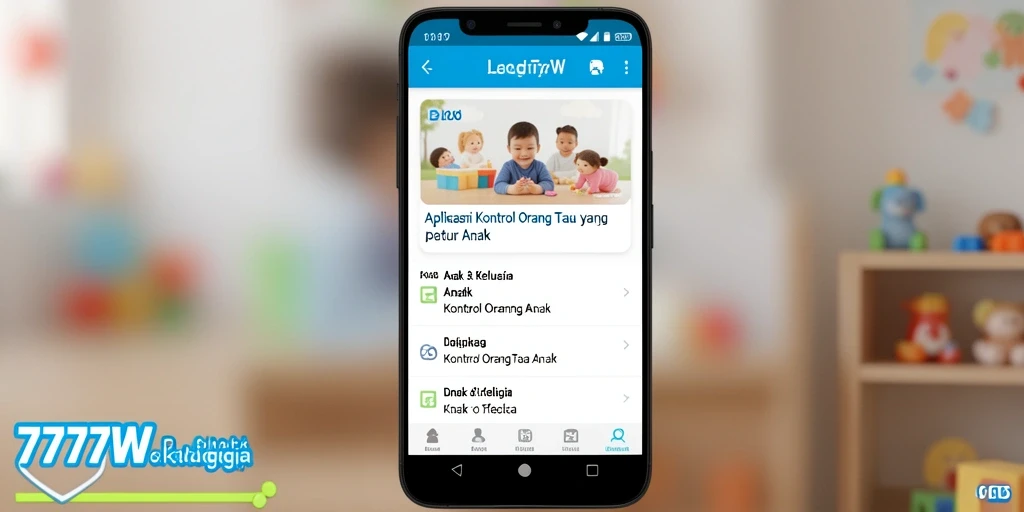 Antarmuka 7777W yang intuitif dan mudah digunakan untuk kontrol orang tua.