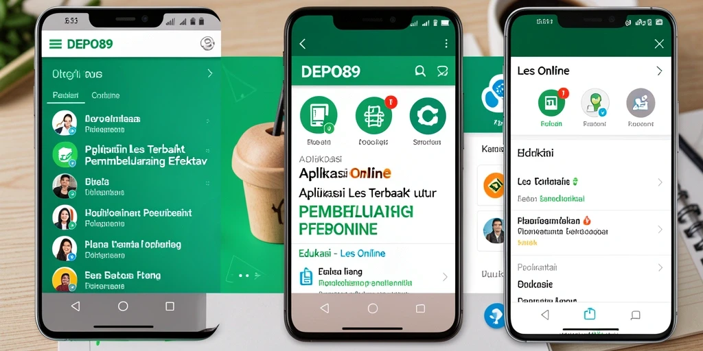 Tampilan antarmuka DEPO89 yang menarik dan ramah pengguna.