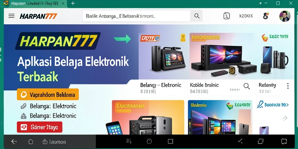 Antarmuka pengguna HARAPAN777 yang modern dan fungsional.