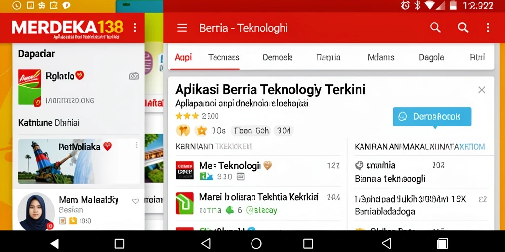 Tampilan antarmuka modern dan fungsional dari MERDEKA138.